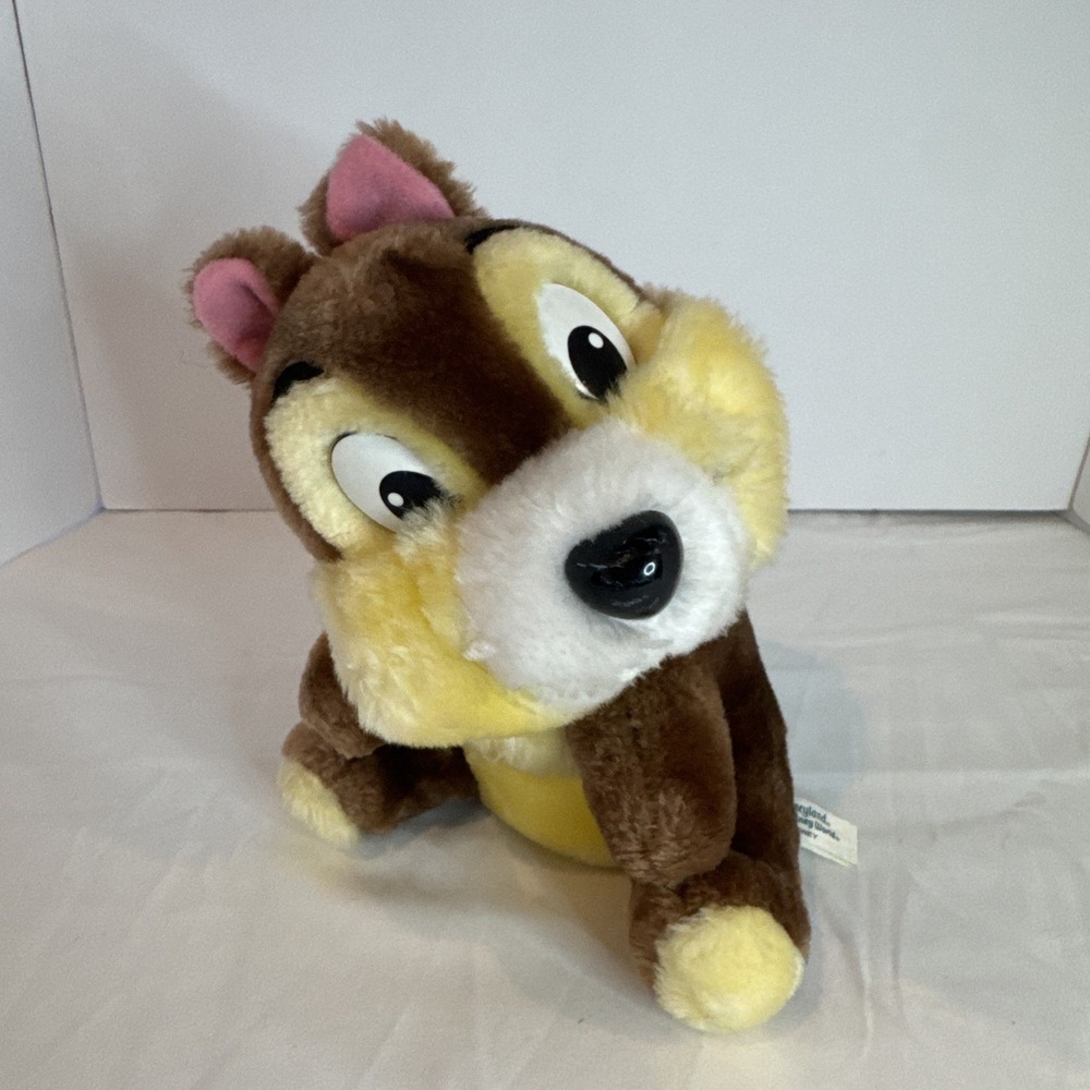 Disneyland‎ Walt Disney World Chip n Dale Plush Chipmunk Vintage 80s Brown 9"